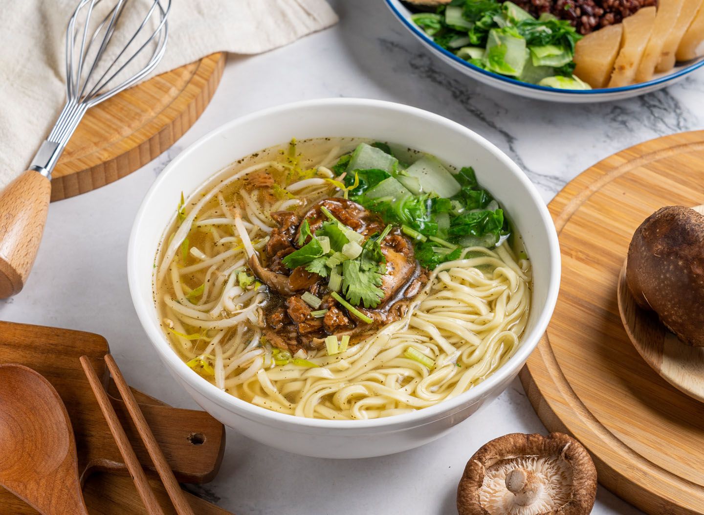 Vegetarian Food-Noodle Soup、Tofu